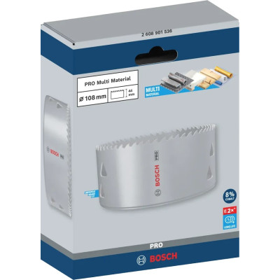 Коронка Bosch Professional Multi Material 108мм з різьбою
