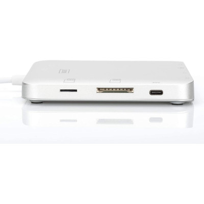 Хаб DIGITUS USB-C > HDMI/VGA/miniDisplayPort/3xUSB-A/USB-C/SD/MicroSD/RJ54/Audio (DA-70863)