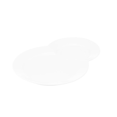 Блюдце ARDESTO, 24х18см, фарфор, белый