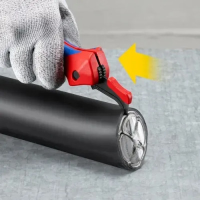 Ніж монтерський KNIPEX, вигнуте лезо, до 7мм, 0.065кг Ніж монтерський KNIPEX, вигнуте лезо, до 7мм, 0.065кг