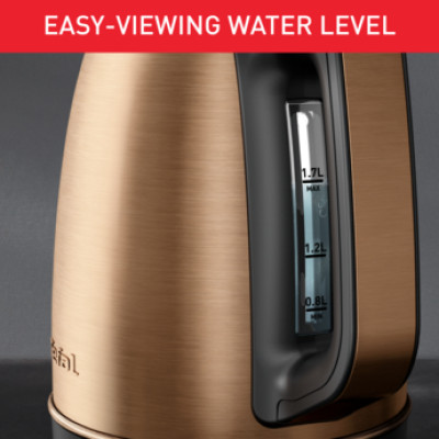 Електрочайник Tefal Coppertinto 1.7л, Strix, нержавіюча сталь, бронзовий Електрочайник Tefal Coppertinto 1.7л, Strix, нержавіюча сталь, бронзовий