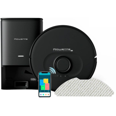 Робот-пылесос Rowenta моющий X-Plorer Serie 75 S+, 2700ПаВт, h=9.5см, 0.3л, конт пил -0.3л, автон. робота до 120мин, черный (RR8595WH) Робот-пылесос Rowenta моющий X-Plorer Serie 75 S+, 2700ПаВт, h=9.5см, 0.3л, конт пил -0.3л, автон. робота до 120мин, черный (RR8595WH)