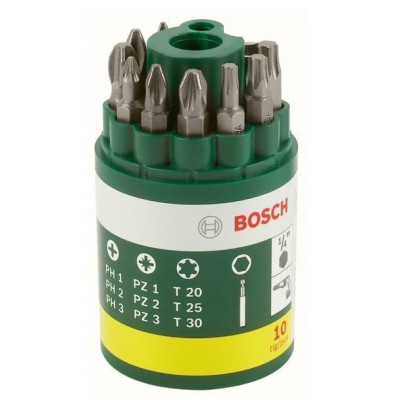 Bosch Набор бит 9 шт. и универсальный держатель