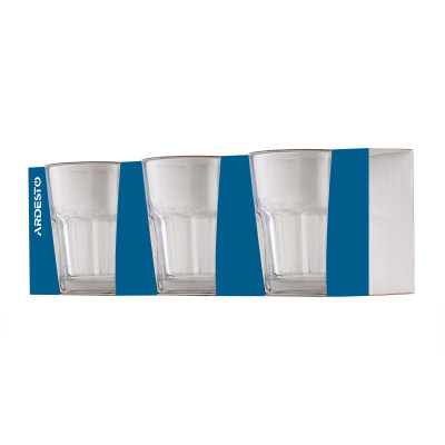 ARDESTO Набір склянок низьких Salerno 305 мл, 3 шт., скло ARDESTO Набір склянок низьких Salerno 305 мл, 3 шт., скло