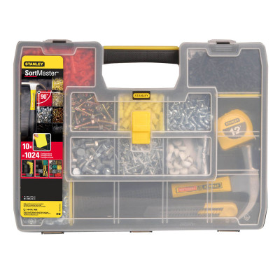 Органайзер Stanley Sort Master, 17 відділень, регульовані перегородки, 9х43x33см, пластик