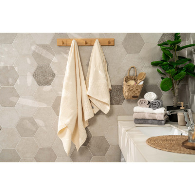 Набір рушників махрових ARDESTO Lotus, 50х90см, 70х140см, 2шт, 100% бавовна, айворі