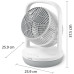 Philips Вентилятор Philips настільний Series 2000, 22см, 28Вт, таймер, поворот 180, білий