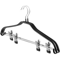 Набір вішаків з прищіпками ARDESTO 42см, 2шт, метал, ПВХ, чорний