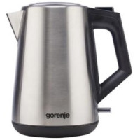 Електрочайник Gorenje 1.7л, Strix-контроль, метал, нерж