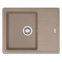 Кухонні мийки Franke BASIS, фраграніт, з крилом, чаша-1, 620х500х200мм, врізна, BFG 611-62, мигдаль
