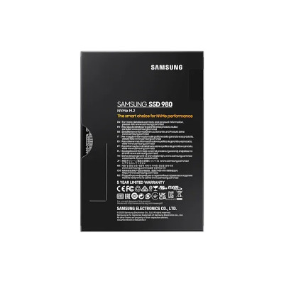 Накопичувач SSD 1ТB Samsung 980 M.2 2280 PCIe 3.0 x4 NVMe V-NAND MLC (MZ-V8V1T0BW)