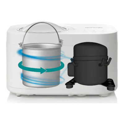 Мороженица Gorenje 100Вт, чаша-1л, время приготовления -30мин, пластик, белый