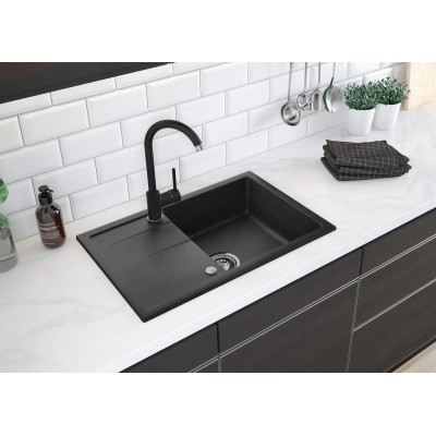 Набір для кухні Deante Leda, гранітна мийка ZRD_2113 + зміш. BOC_B740, графіт Набір для кухні Deante Leda, гранітна мийка ZRD_2113 + зміш. BOC_B740, графіт