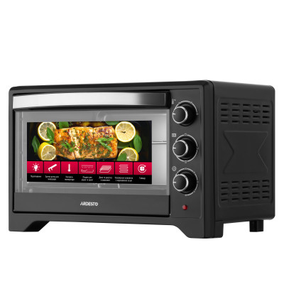 Піч електрична ARDESTO, 33л, 1615Вт, механіч., чорний Піч електрична ARDESTO, 33л, 1615Вт, механіч., чорний