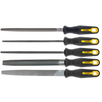 Напилки по металу TOPEX, рукоятка двокомпонентна, 200мм, набір 5шт