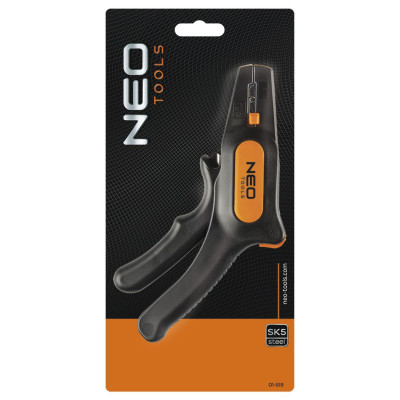 Neo Tools Знімач ізоляції Neo Tools, автоматичний, 0.5-6мм кв., кусачки, регулювання довжини, 195мм Neo Tools Знімач ізоляції Neo Tools, автоматичний, 0.5-6мм кв., кусачки, регулювання довжини, 195мм