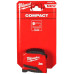 Рулетка Milwaukee Pro Compact, 3мх19мм з фіксатором змотування, АБС-пластик