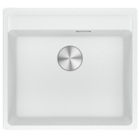 Мийка кухонна Franke Maris, фраграніт, прямокутник, без крила, 560х510х200мм, чаша - 1, врізна, MRG 610-52 TL, білий