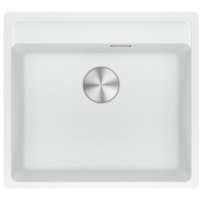 Мийка кухонна Franke Maris, фраграніт, прямокутник, без крила, 560х510х200мм, чаша - 1, врізна, MRG 610-52 TL, білий