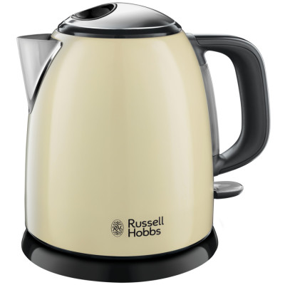 Электрочайник Russell Hobbs Colours Plus Mini 1л, металл, бежево-черный