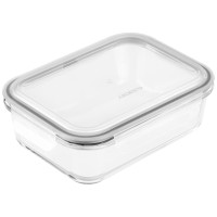 Контейнер для зберігання харчових продуктів ARDESTO Gemini 1.5л, боросилікатне скло, пластик, прямокутний, прозорий