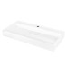 Раковина, умивальник ARDESTO Anna, штучний камінь, прямокут., з отвором для змішувача, без переливу, 900х455х110мм, накладний, білий
