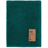 Килимок для ніг махровий ARDESTO Benefit 50х70см, 100% бавовна, зелений темний