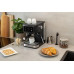 Кавоварка Gorenje ріжкова 1.5л, мелена, ручний капучинатор, чорний