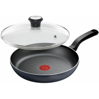Сковорода з кришкою Tefal So' Light, 26см, алюміній, бакеліт, скло, чорний