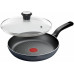 Сковорода з кришкою Tefal So' Light, 26см, алюміній, бакеліт, скло, чорний