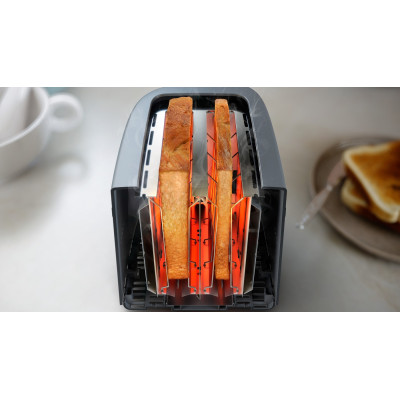 Philips Тостер Essentials Collection 650Вт, пластик, темно-сірий Philips Тостер Essentials Collection 650Вт, пластик, темно-сірий