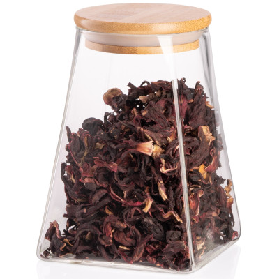 ARDESTO Банка для зберігання Fresh, конус, 910 мл, скло, бамбук ARDESTO Банка для зберігання Fresh, конус, 910 мл, скло, бамбук
