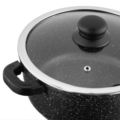 Кастрюля со стеклянной крышкой ARDESTO Gemini Anzio, 3.1л, алюминий, черный