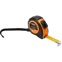 Рулетка Neo Tools, 5мx19мм, з фіксатором змотування Рулетка Neo Tools, 5мx19мм, з фіксатором змотування