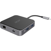 Acer Хаб USB-С > HDMI/DP/2xUSB-A3.2/USB-C/RJ45/mini-jack, 0.15м, чорний Acer Хаб USB-С > HDMI/DP/2xUSB-A3.2/USB-C/RJ45/mini-jack, 0.15м, чорний