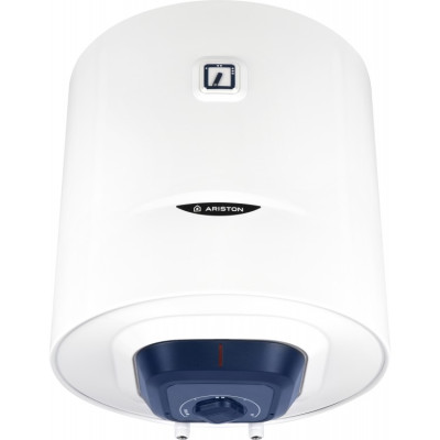 Водонагрівач електр. Ariston круглий BLU1 R PL DRY, 50л, 1,5кВт, сухий тен, мех. кер-ння, C, Італія, білий