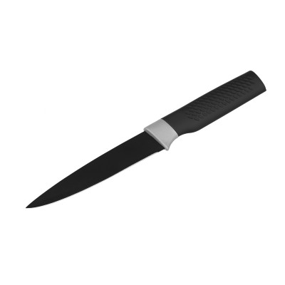 Кухонный нож универсальный Ardesto Black Mars, 12см, нержавеющая сталь, пластик, черный [AR2017SK]