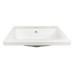 Раковина, умивальник Adamant CERS, штучний камінь, прямокут., з отвором для змішувача, з отвором для переливу, 595x450x158мм, накладний, білий