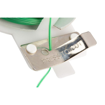 Проволока садовая Verto, ПВХ-оболочка, с обрезчиком, 0.15смх50м, зеленый (15G530) Проволока садовая Verto, ПВХ-оболочка, с обрезчиком, 0.15смх50м, зеленый (15G530)