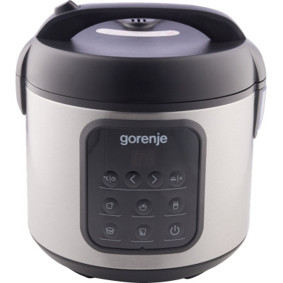 Мультиварка Gorenje, 476Вт, мини, чаша-2л, электронное управление, 5 программ, металл/пластик, черный