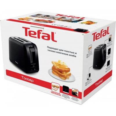 Тостер Tefal Vita 800Вт, пластик, чорний