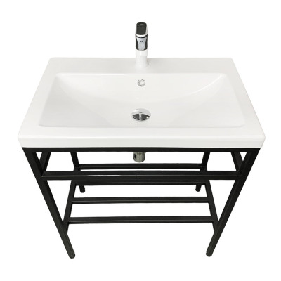 Раковина, умивальник Adamant CERS, штучний камінь, прямокут., з отвором для змішувача, з отвором для переливу, 895x450x158мм, накладний, білий