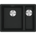 Мийка кухонна Franke Maris, фраграніт, прямокутник, без крила, 553х433х200мм, чаша - 1.5, під стільницю, MRG 160, чорний матовий