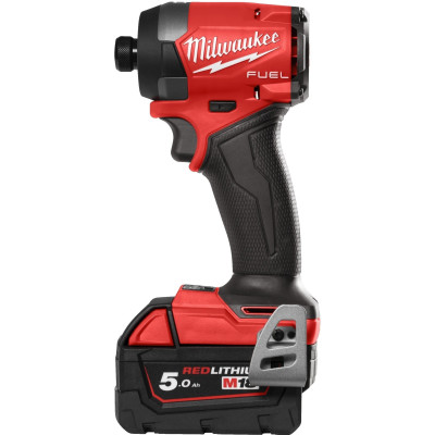 Набір із двох акумуляторних інструментів Milwaukee M18 M18FPP2A3-502X шурупокрут-дриль M18 FPD3-0X гвинтоверт ударний M18 FID3-0X акб М18 1х5А·год ЗП M12-18FC TURBO кейс