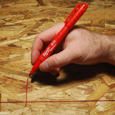 Маркер Milwaukee InkZAll, водостійкий, червоний, 1шт