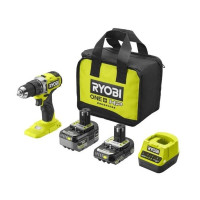 Шуруповерт-дрель ударный аккумуляторный Ryobi ONE+ HP RPD18C-242S 18В 1х2А-ч 1х4А-ч ЗП 54Нм 450-1700об-хв 1кг сумка