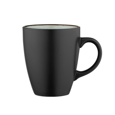 ARDESTO Чашка Bolzano, 380мл, кераміка, чорно-зелений ARDESTO Чашка Bolzano, 380мл, кераміка, чорно-зелений