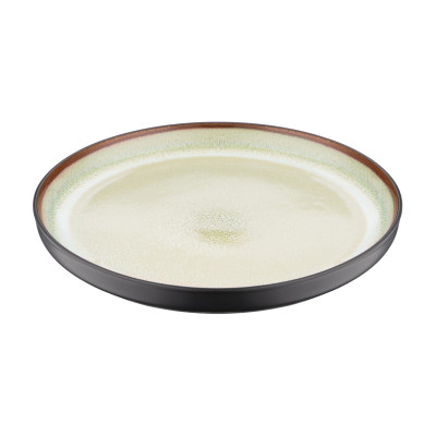 ARDESTO Тарілка десертна Bolzano, 20.3см, кераміка, чорно-зелений