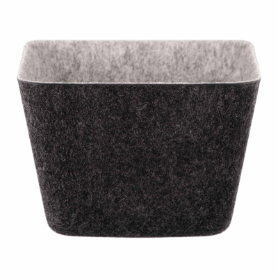 Набір контейнерів ARDESTO Prestigio 4 предмети, 38.5x13.5x9cm/12x12x8.5см, фетр, сірий