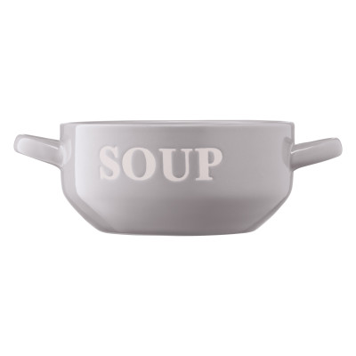 Бульонница Ardesto Cream, 700мл, керамика, серый